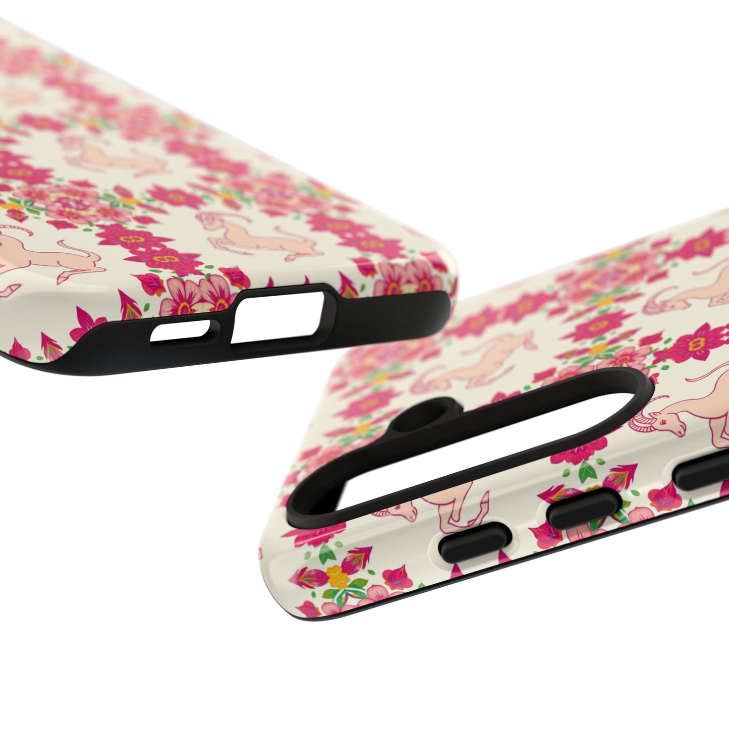 Tough Cases, Capricorn, Zodiac v3, Flower Pattern