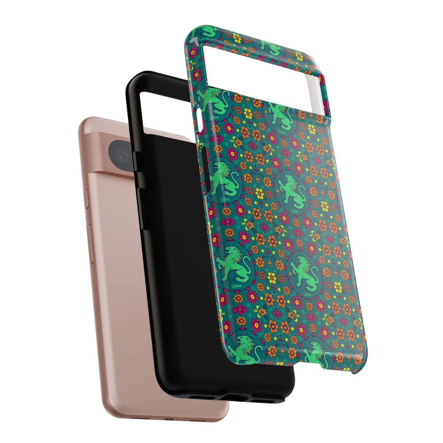 Tough Cases, Leo, Zodiac v3, Flower Pattern