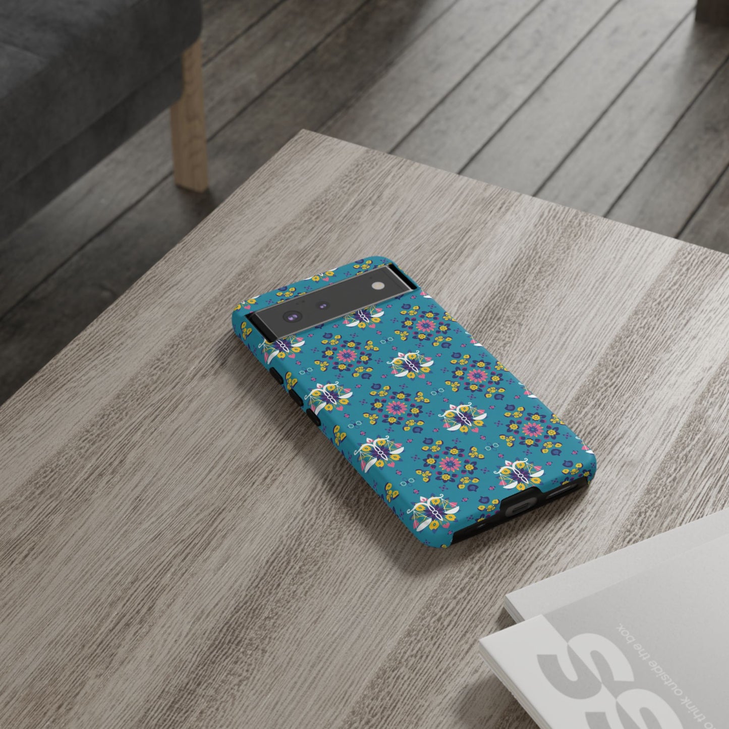 Tough Cases, Libra, Zodiac v2, Flower Pattern