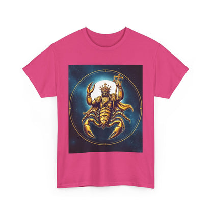Unisex Heavy Cotton T-Shirt, Moon v1, Scorpio Zodiac Design