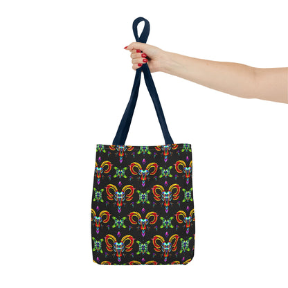 Tote Bag (AOP), Aries, Zodiac, Jewel Pattern