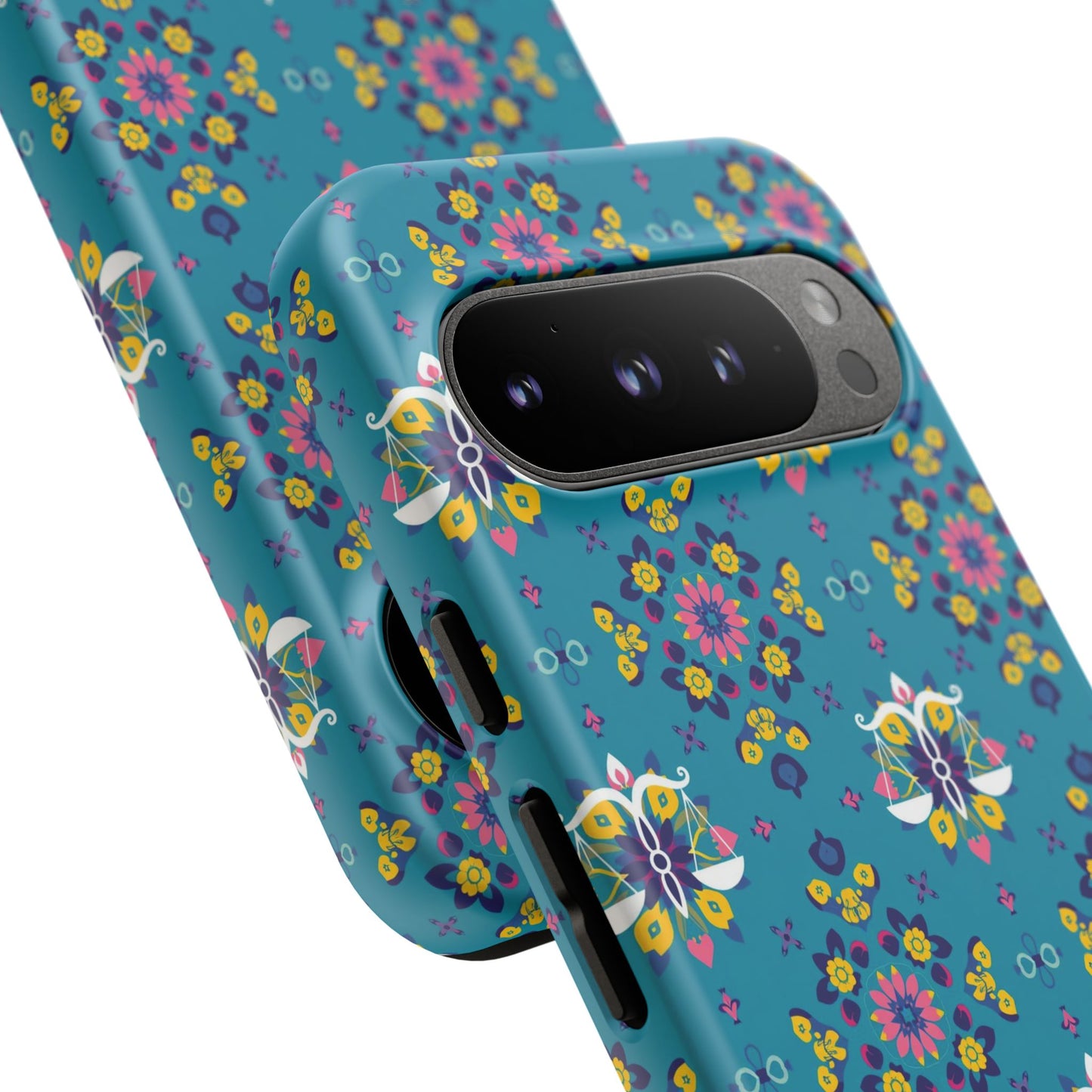 Tough Cases, Libra, Zodiac v2, Flower Pattern