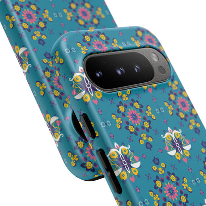 Tough Cases, Libra, Zodiac v2, Flower Pattern