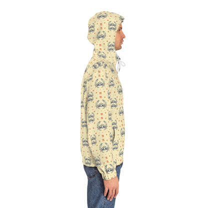 Full-Zip Hoodie (AOP), Cancer, Zodiac v4, Pattern