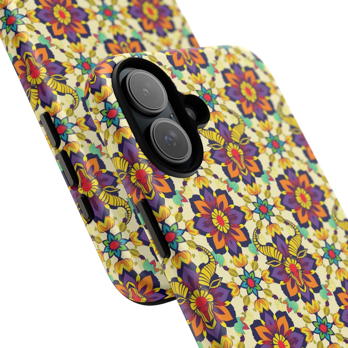 Tough Cases, Taurus, Zodiac v1, Flower Pattern