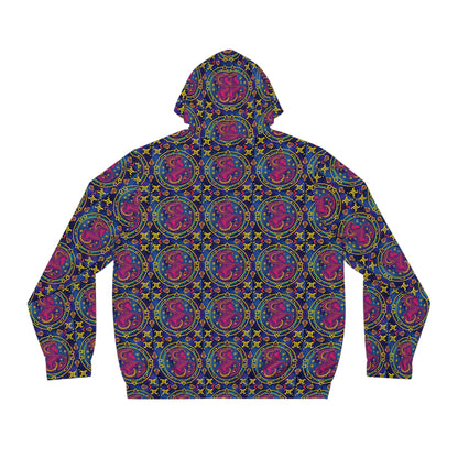 Full-Zip Hoodie (AOP), Capricorn, Zodiac v3, Pattern