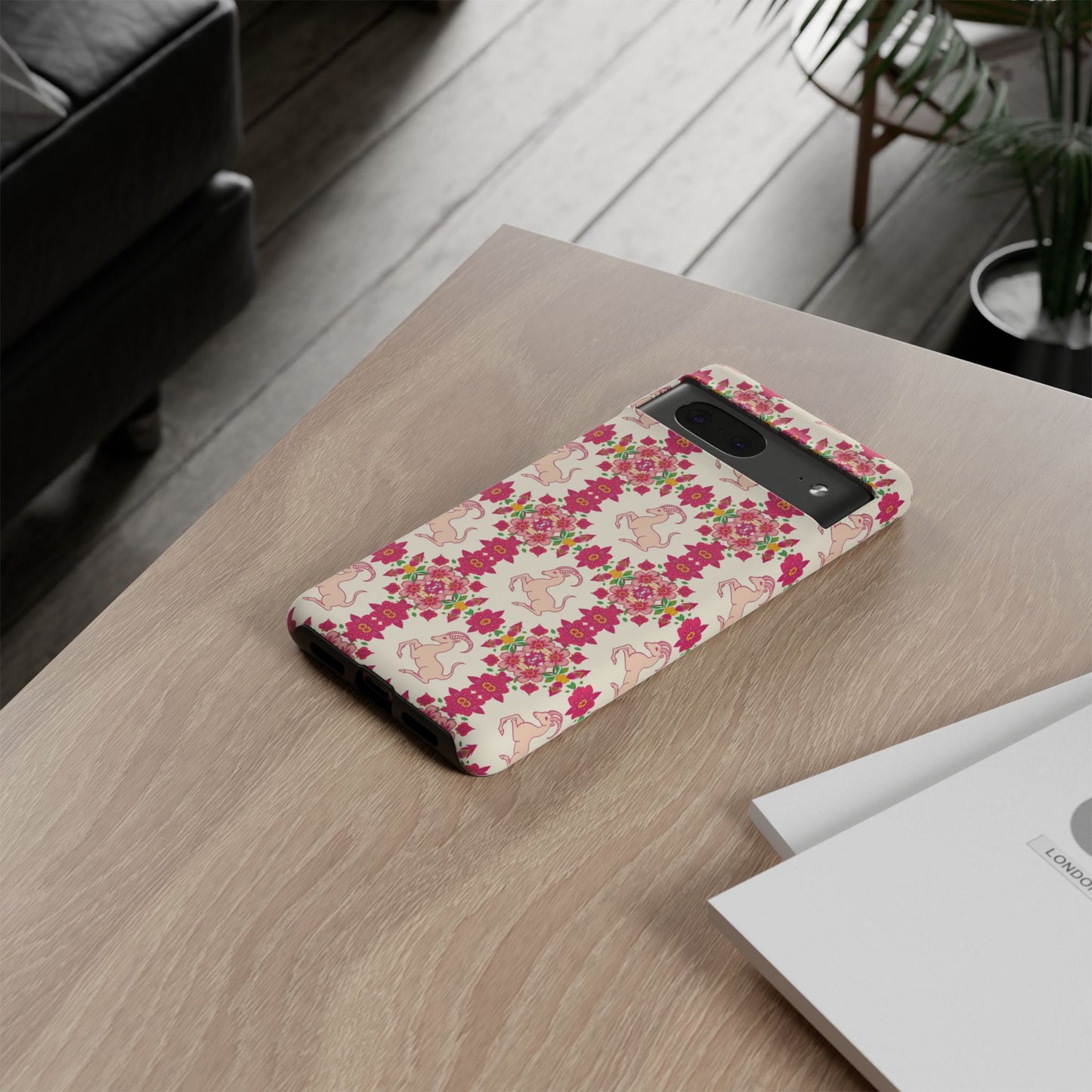 Tough Cases, Capricorn, Zodiac v3, Flower Pattern