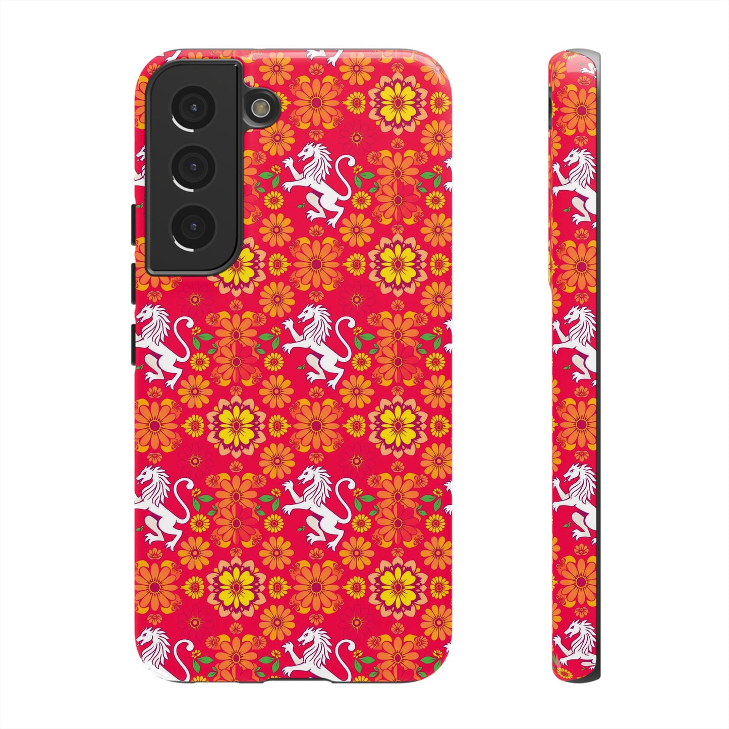 Tough Cases, Leo, Zodiac v4, Flower Pattern