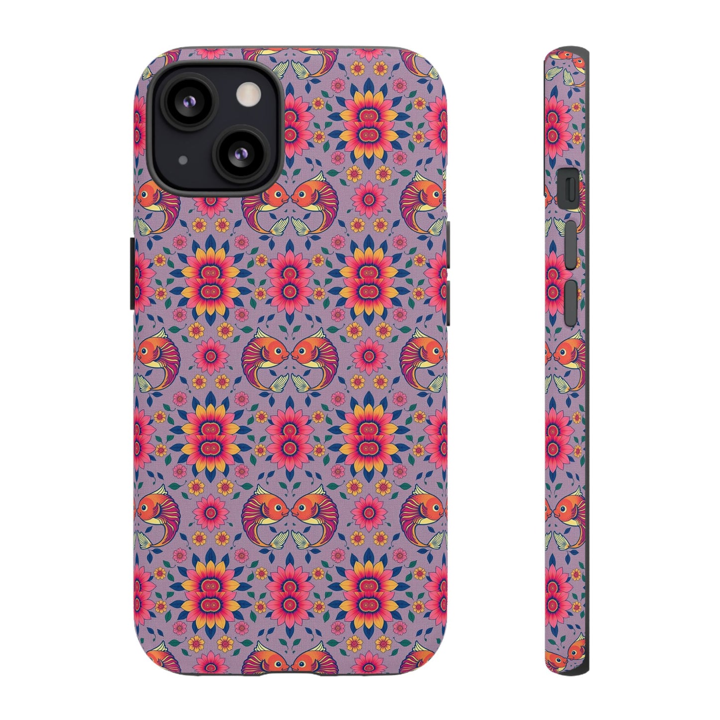 Tough Cases, Pisces, Zodiac v3, Flower Pattern