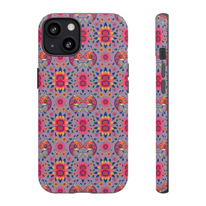 Tough Cases, Pisces, Zodiac v3, Flower Pattern