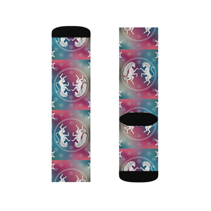 Sublimation Socks, Gemini, Zodiac v1, Pattern