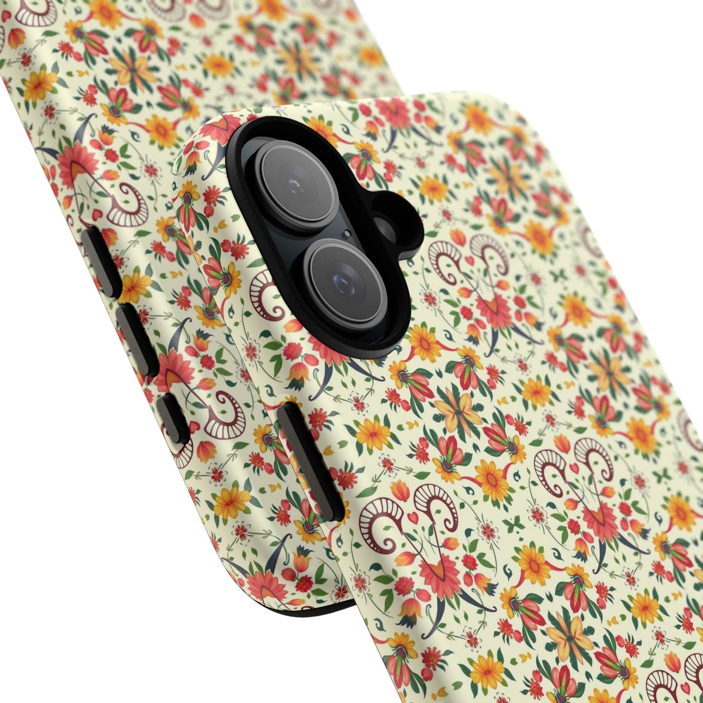 Tough Cases, Aries, Zodiac, Flower Pattern