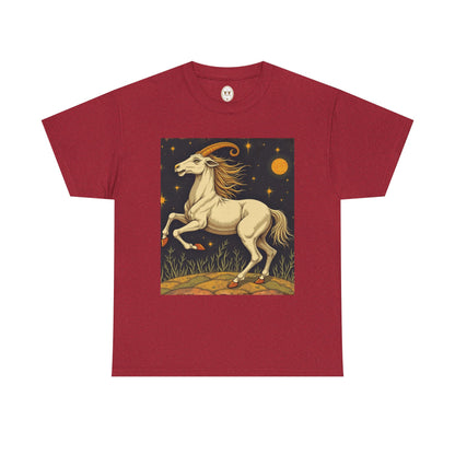 Unisex Heavy Cotton T-Shirt, Aries Animal, Zodiac Design
