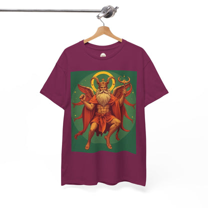 Unisex Heavy Cotton T-Shirt, Aries God, Zodiac Design