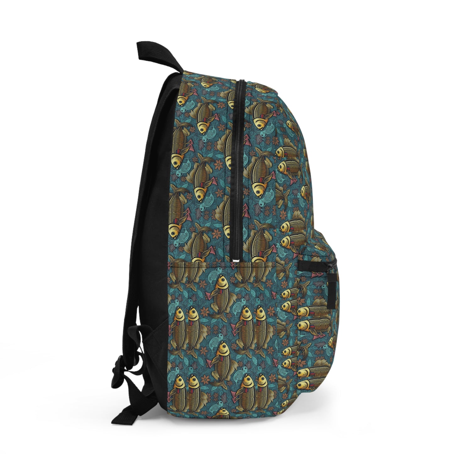 Backpack, Pisces, Zodiac v1, Metal Pattern
