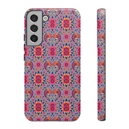 Tough Cases, Pisces, Zodiac v3, Flower Pattern