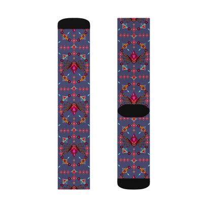 Sublimation Socks, Scorpio, Zodiac v2, Jewel Pattern
