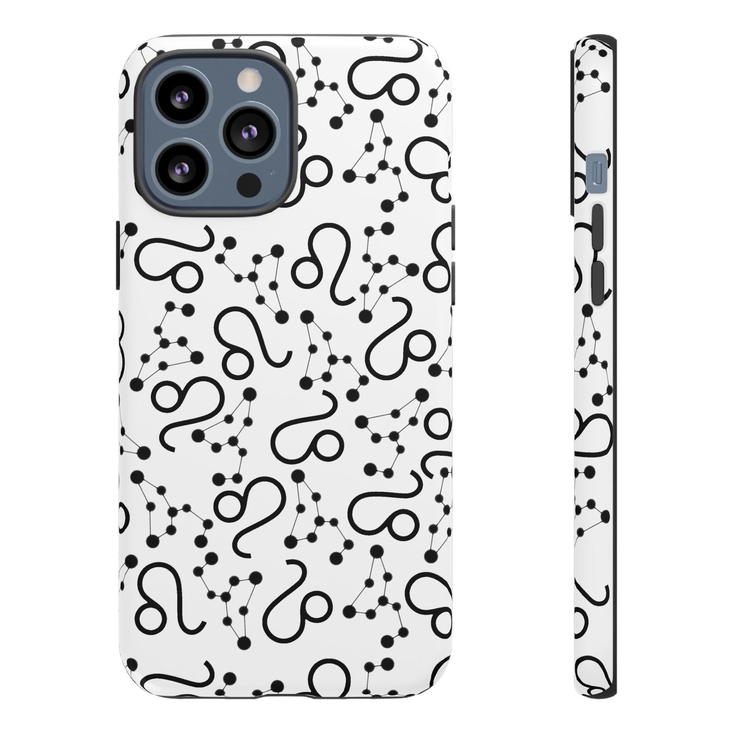 Tough Cases with the Leo Zodiac sign for iPhone, Samsung Galaxy, and Google Pixel devices