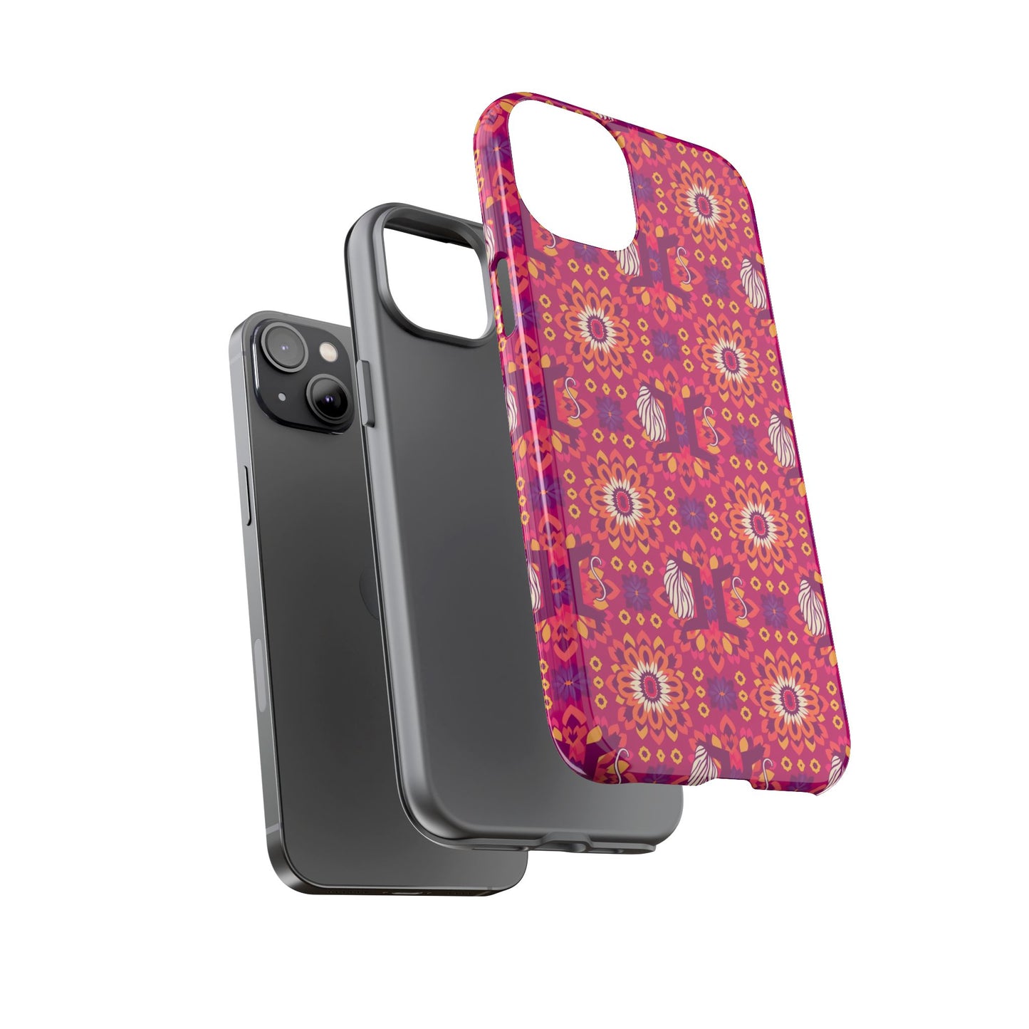 Tough Cases, Gemini, Zodiac v1, Flower Pattern