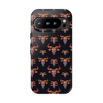 Tough Cases, Taurus, Zodiac, Metal Pattern