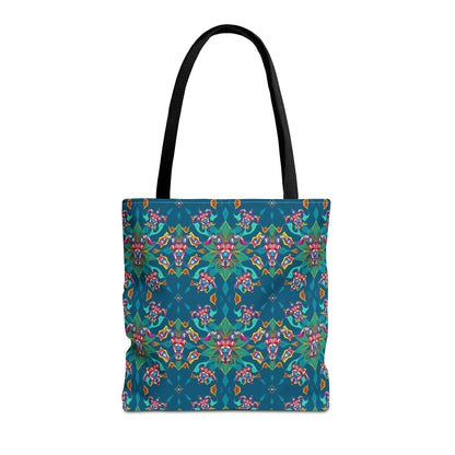 Tote Bag (AOP), Taurus, Zodiac v1, Jewel Pattern