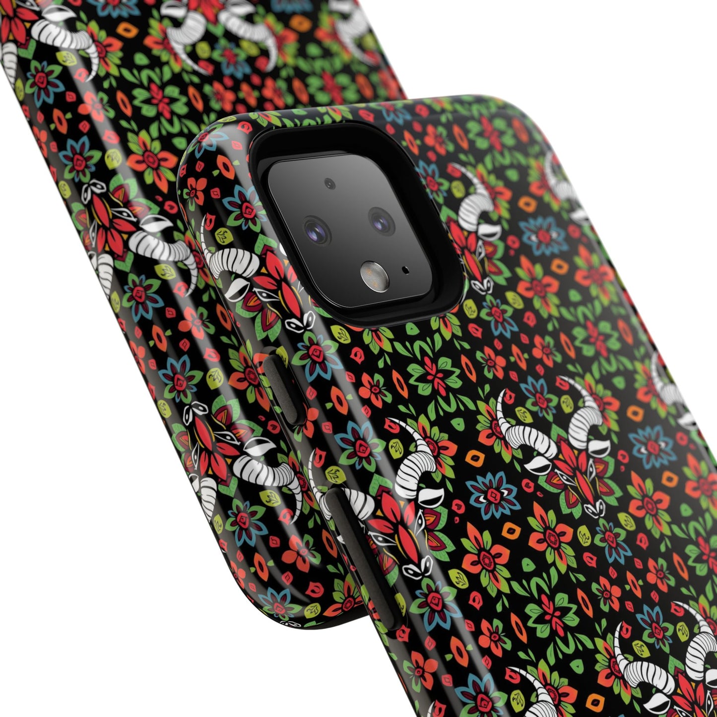 Tough Cases, Taurus, Zodiac v2, Flower Pattern