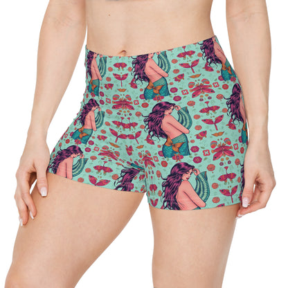 Women's Shorts, (AOP), Pisces, Zodiac v1, Sexy Pattern