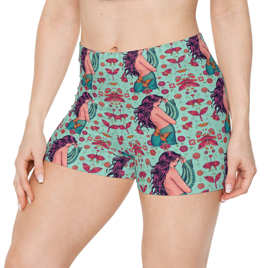 Women's Shorts, (AOP), Pisces, Zodiac v1, Sexy Pattern