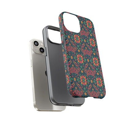 Tough Cases, Cancer, Zodiac v4, Flower Pattern
