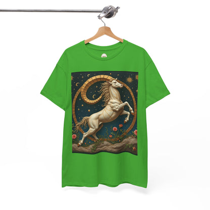 Unisex Heavy Cotton T-Shirt, Aries Animal. Zodiac Design