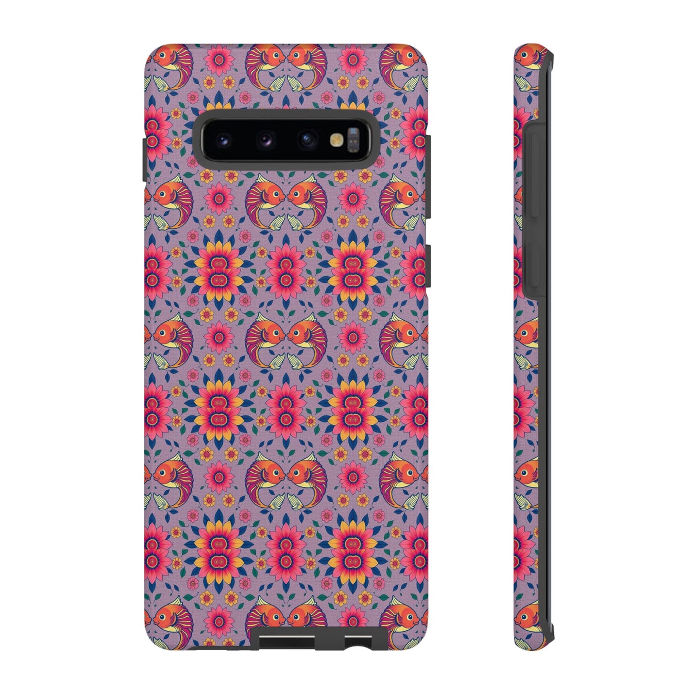 Tough Cases, Pisces, Zodiac v3, Flower Pattern