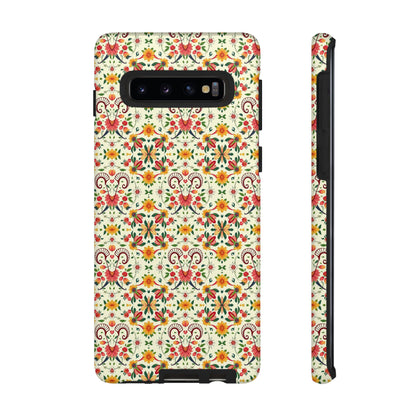 Tough Cases, Aries, Zodiac, Flower Pattern