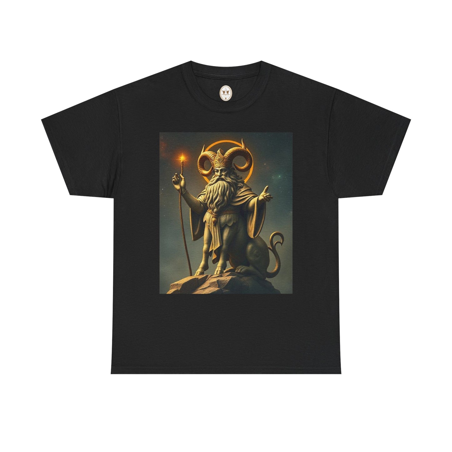 Unisex Heavy Cotton T-Shirt, Taurus God v1, Zodiac Design