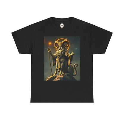 Unisex Heavy Cotton T-Shirt, Taurus God v1, Zodiac Design