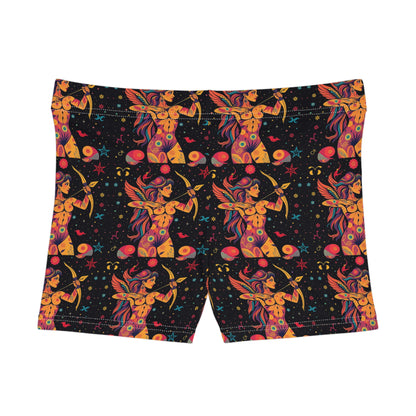 Women's Shorts, (AOP), Sagittarius, Zodiac v2, Sexy Pattern