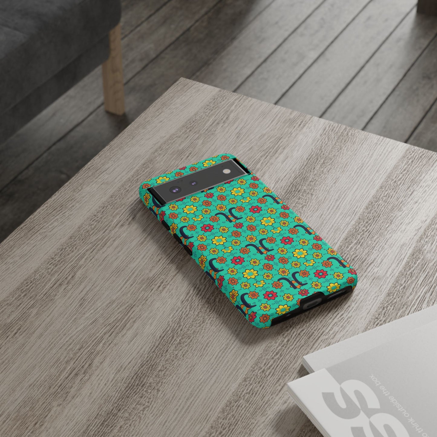 Tough Cases, Aquarius, Zodiac v2, Flower Pattern