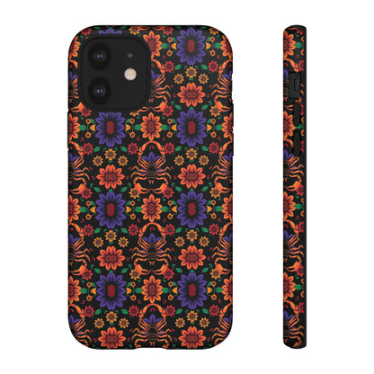 Tough Cases, Scorpio, Zodiac, Flower Pattern