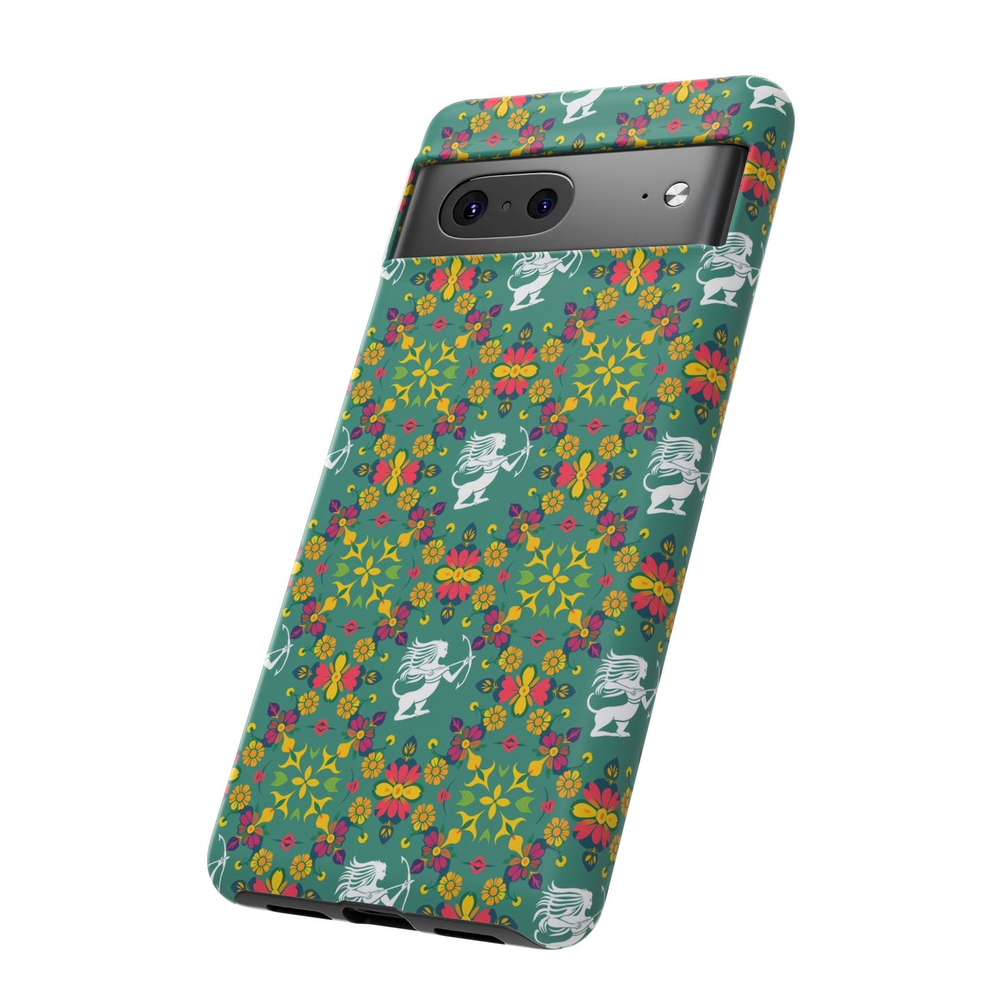 Tough Cases, Sagittarius, Zodiac, Flower Pattern