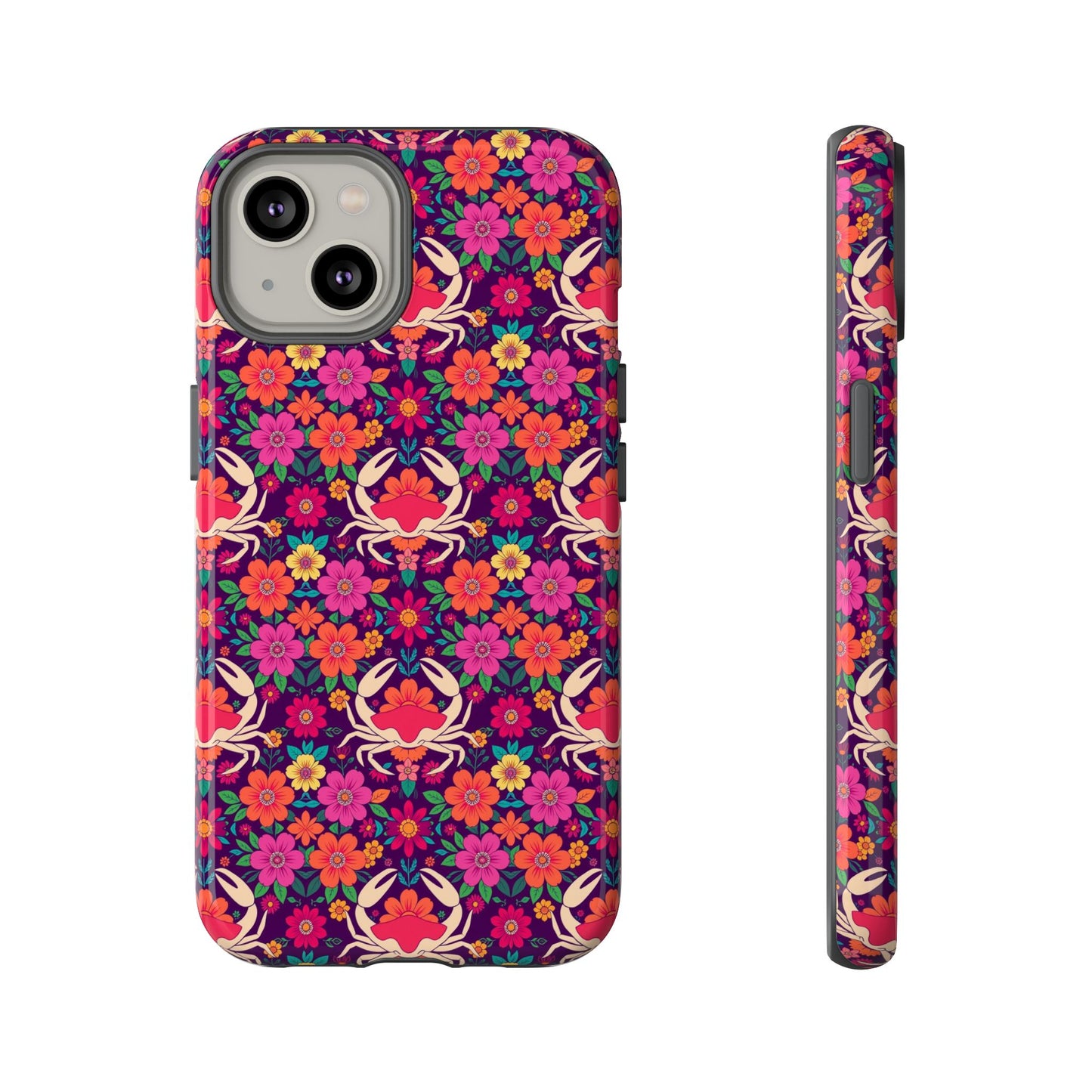 Tough Cases, Cancer, Zodiac v1, Flower Pattern
