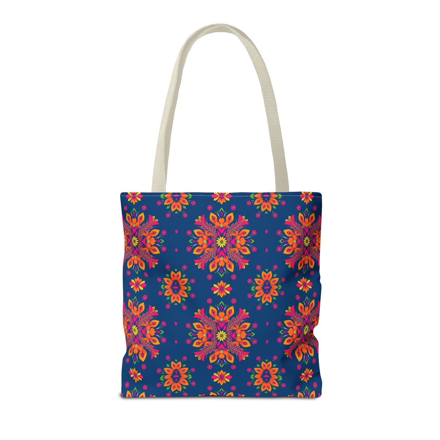 Tote Bag (AOP), Gemini, Zodiac v2, Flower Pattern