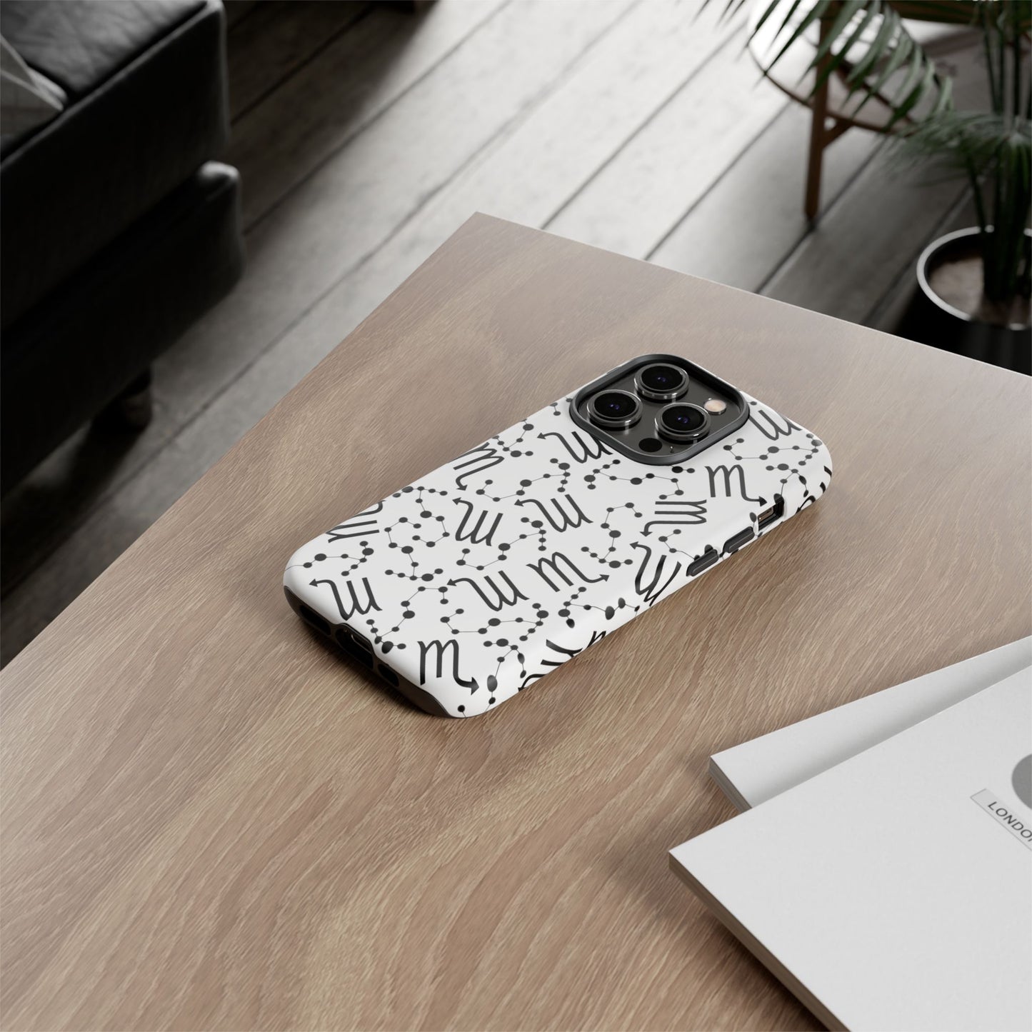 Tough Cases with the Scorpio Zodiac sign for iPhone, Samsung Galaxy, and Google Pixel devices