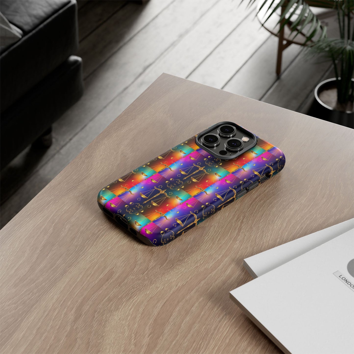 Tough Cases, Libra, Zodiac v1, Metal Pattern
