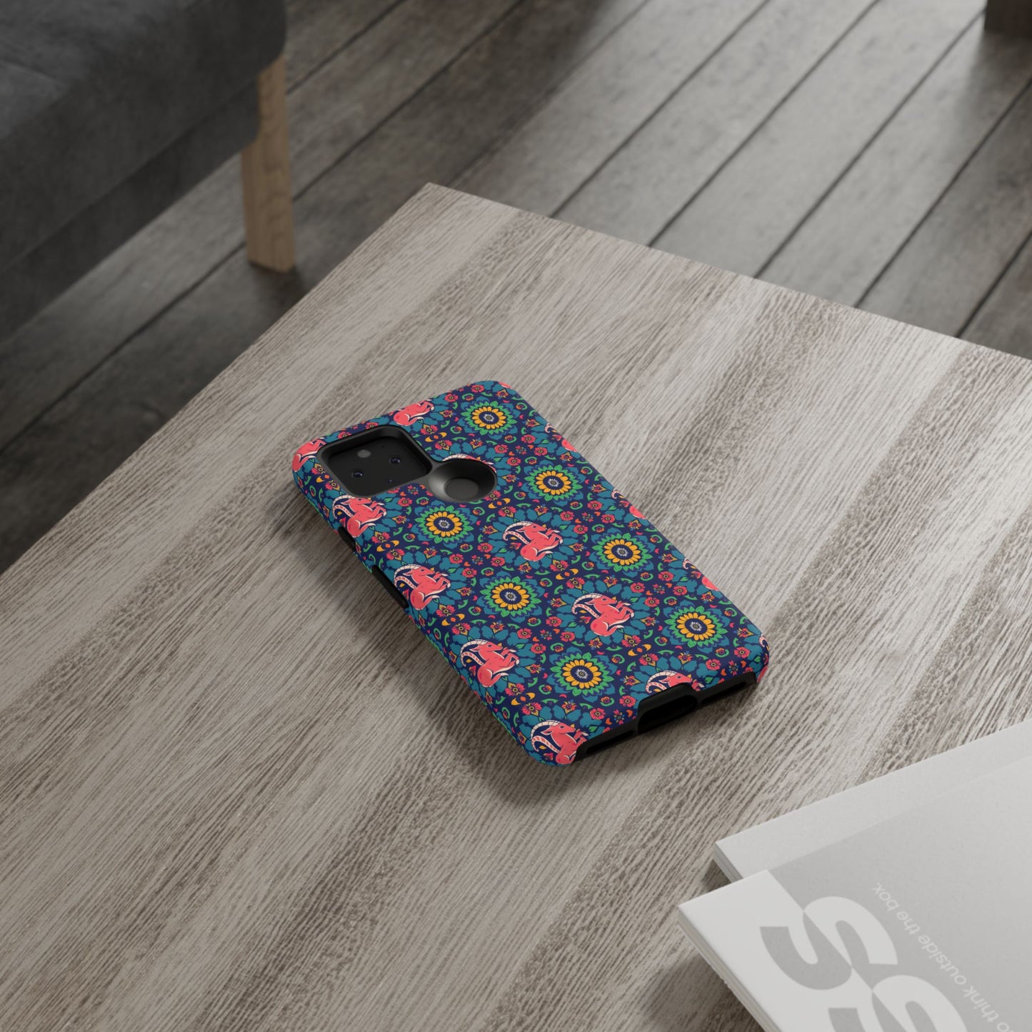 Tough Cases, Capricorn, Zodiac v1, Flower Pattern
