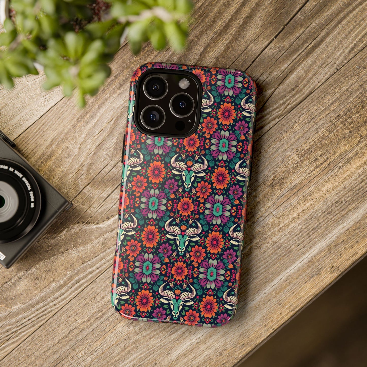 Tough Cases, Taurus, Zodiac v4, Flower Pattern