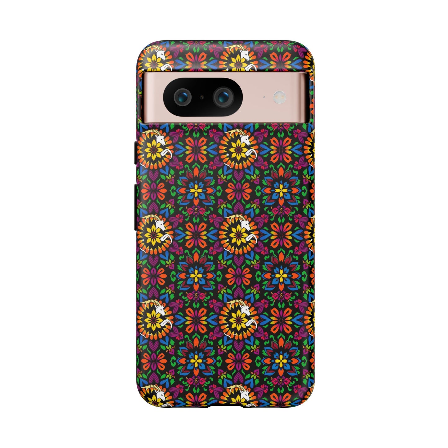 Tough Cases, Capricorn, Zodiac v2, Flower Pattern