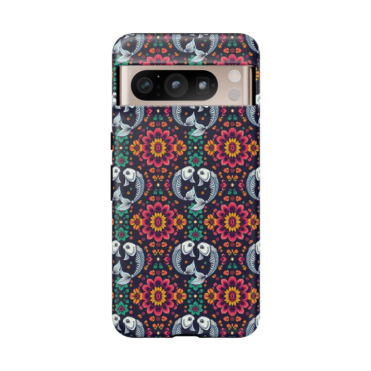 Tough Cases, Pisces, Zodiac v4, Flower Pattern