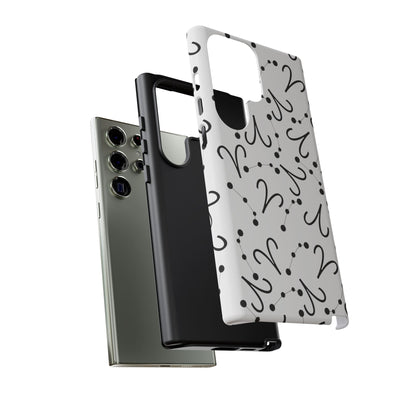 Tough Cases with the Aries Zodiac sign for iPhone, Samsung Galaxy, and Google Pixel devices