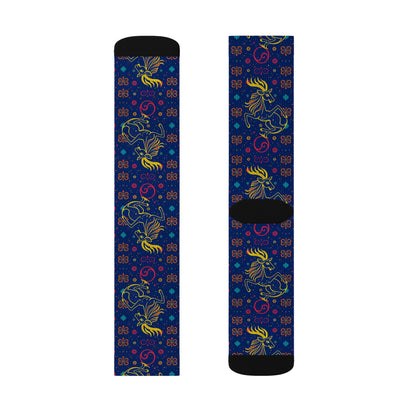 Sublimation Socks, Aquarius, Zodiac v2, Pattern