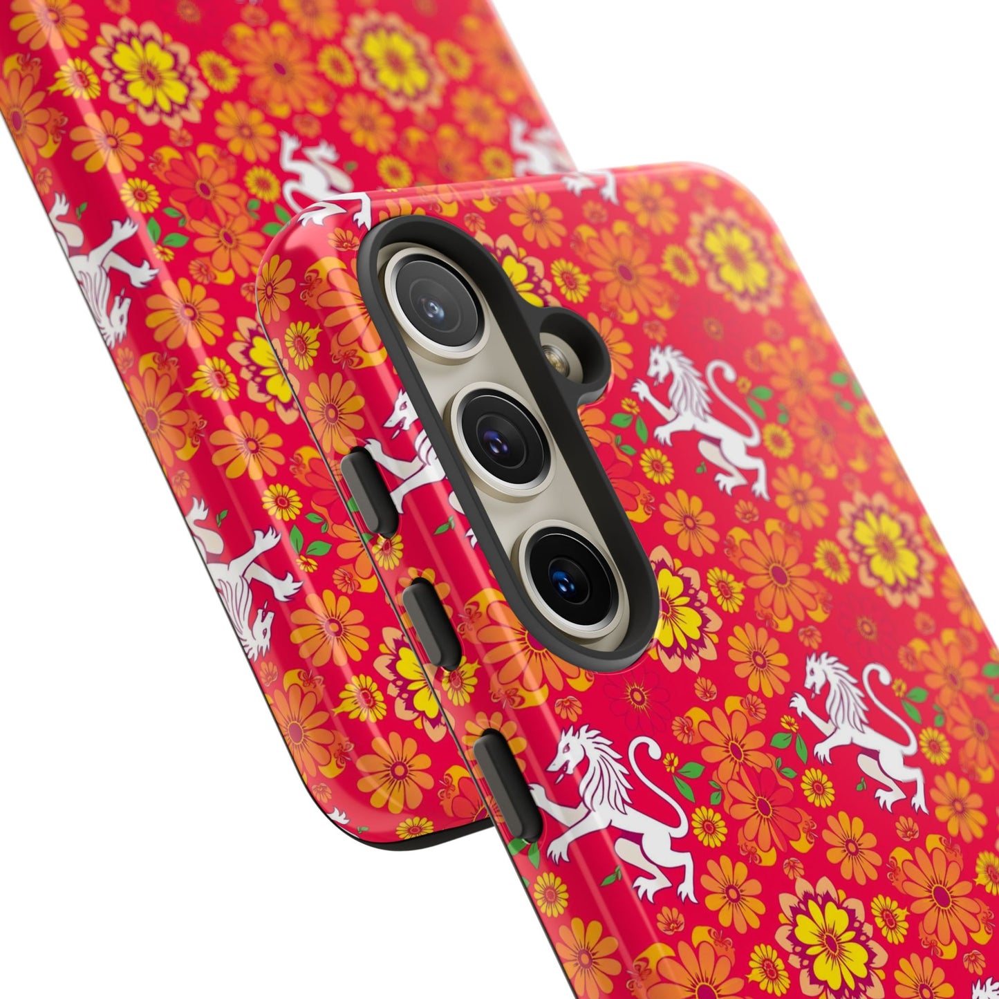 Tough Cases, Leo, Zodiac v4, Flower Pattern