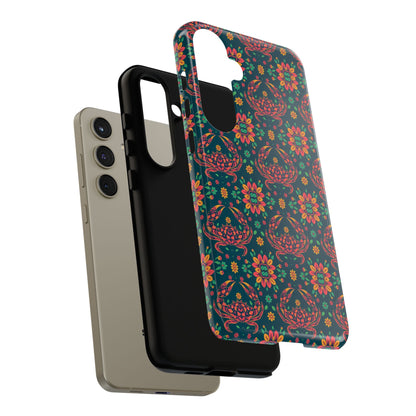 Tough Cases, Cancer, Zodiac v4, Flower Pattern
